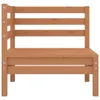 Garten-Ecksofas 2 Stk. Honigbraun Massivholz Kiefer Produktbild-Vorschau 4