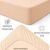 Strauss Home® Premium Spannbettlaken – 160 g/m² Gekämmte Produktbild-Vorschau 4