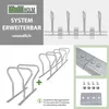 Fahrradanlehnbügel für 4 Fahrräder 140x76x92 cm Stahl Produktbild-Vorschau 6