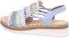 Rieker Damen Sandalette Blau/Bunt Voir les images du produit 20