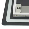 A close-up view of the edge of a mirror with integrated LED lighting. Náhled obrázku produktu