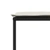 Gartenhocker mit Kissen 4 Stk. Schwarz Poly Rattan Produktbild-Vorschau 7