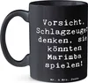 Mr. & Mrs. Panda Kaffeetasse Spruch Marimba Humor - Schwarz Produktbild-Vorschau 2
