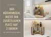 LS-LebenStil Küchenregal Eckregal Holz 30cm Stehendes Produktbild-Vorschau 4