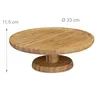 Relaxdays Tortenplatte rund, 33 cm, aus Bambus, mit Produktbild-Vorschau 2