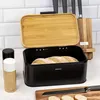 Kinghoff contenitore per il pane in bambù e acciaio 41160 Anteprima dell’immagine prodotto 4