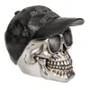 Spardose Totenkopf mit Basecap 16x13cm Produktbild-Vorschau 3