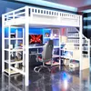 Hochbett mit RGB LED-Streifen, Schreibtisch, Lattenrost, Produktbild-Vorschau 3