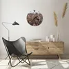 Wanduhr - Rund - Glasuhr - Boho Ähren Gras - 40x40cm - Produktbild-Vorschau 6