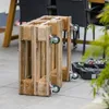 Schwerlastrollen aus Vollgummi im 4er Set von HMF mit 75 mm Durchmesser in Schwarz Produktbild-Vorschau