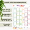 Wandkalender 2027 A2 Aquarell Splash Querformat – Produktbild-Vorschau 3