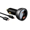Ładowarka samochodowa Baseus Digital Display USB-A / USB-C Podgląd zdjęcia produktu 5
