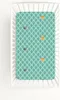 Drap housse en coton pour lit bébé 120x60 cm - Mint Forest Voir les images du produit 2