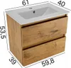 Paplinskimoebel Bad-Hängeschrank, Badezimmerschrank mit Produktbild-Vorschau 2