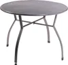 Gartentisch Toulouse Streckmetall 100x72cm grau rund Produktbild-Vorschau 1