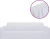 vidaXL Strečový poťah na 3-miestnu pohovku White Polyester Náhľad obrázku produktu 1