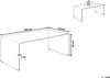 BELIANI Couchtisch BraunTransparent 50 x 100 cm Produktbild-Vorschau 3