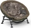 A camouflage patterned chair with black metal legs, shown against a white background. Produktbild-Vorschau