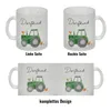 Dorfkind grüner Traktor Glas Tasse Produktbild-Vorschau 4