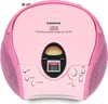 A pink Lenco portable stereo radio CD player is shown against a white background. Produktbild-Vorschau
