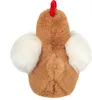 The back view of a plush chicken toy. Anteprima dell’immagine prodotto