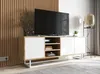 A modern TV cabinet with a television and decorative items in a living room setting. Produktbild-Vorschau
