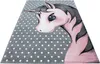 Kids Licorne tapis chambre d'enfant poils ras rectangle Voir les images du produit 2