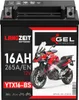 LANGZEIT YTX16-BS GEL Motorradbatterie 12V 16Ah 265AEN Gel Produktbild-Vorschau 2