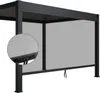 Juskys Seitenwand 4 m für Lamellendach Tahiti - Aluminium & Produktbild-Vorschau 1