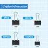 170 Stück Foldback Klammern Set, 15mm/19mm/25mm/32mm Produktbild-Vorschau 2