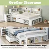 Flieks Holzbett Klassisches Bett Stauraumbett 140x200cm mit Produktbild-Vorschau 5