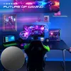 A person is playing a video game at a gaming desk with multiple monitors and a computer tower. Produktbild-Vorschau
