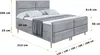 ALTDECOR Boxspringbett mit Holz Füßen, Matratze und Produktbild-Vorschau 6