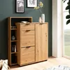 FineBuy Schuhschrank Eiche-Nachbildung 98x110x30 cm Produktbild-Vorschau 2