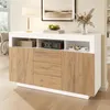 Merax Kommode Sideboard mit 3 Schubladen Und 2 Türen, Produktbild-Vorschau 2