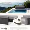 Canapé de jardin CORFOU modulable - noir/gris Voir les images du produit 4