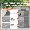 SucceBuy náhradný prístrešok na auto 10' x 20', odolný, Náhľad obrázku produktu 2