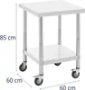 Expondo Royal Catering Tavolo in acciaio inox con rotelle - Anteprima dell’immagine prodotto 6