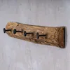 Garderobe Teak Holz 4 Haken L50cm Hakenleiste Recyclingholz Produktbild-Vorschau 7