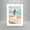 Poster - Poster ohne Rahmen - Laterne Meer Bild - 30x40 cm Produktbild-Vorschau 4