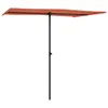 vidaXL Parasol avec mât en aluminium 2x1,5 m Terracota Voir les images du produit 3
