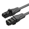 Flaches UTP-Netzwerkkabel Vention IBABF, 1m, Cat.6, schwarz Produktbild-Vorschau 4