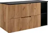 RODAN | Skříňka pod umyvadlem - Hnědá a Černá - 100 cm - 2 Náhled obrázku produktu 1