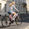 HILAND Vélo de ville 700C Hommes Femmes Étudiant Alliage Voir les images du produit 4