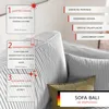 Idohome Canapé rembourré indépendant BALI Canapé avec Voir les images du produit 7