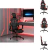vidaXL Gaming-Stuhl mit Fußstütze Schwarz und Rot Produktbild-Vorschau 1