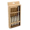 Set de couteaux Lou Laguiole Rustic Charcuterie Blanc Métal Voir les images du produit 2