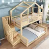 Merax Etagenbett Hausbett 90x200 & 140x200cm mit Produktbild-Vorschau 6