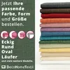 DecoHomeTextil Leinen Optik Tischdecke Dunkelgrün Oval 135 Produktbild-Vorschau 3