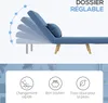 HOMCOM 3 en 1 fauteuil convertible 1 place, fauteuil lit et Voir les images du produit 4